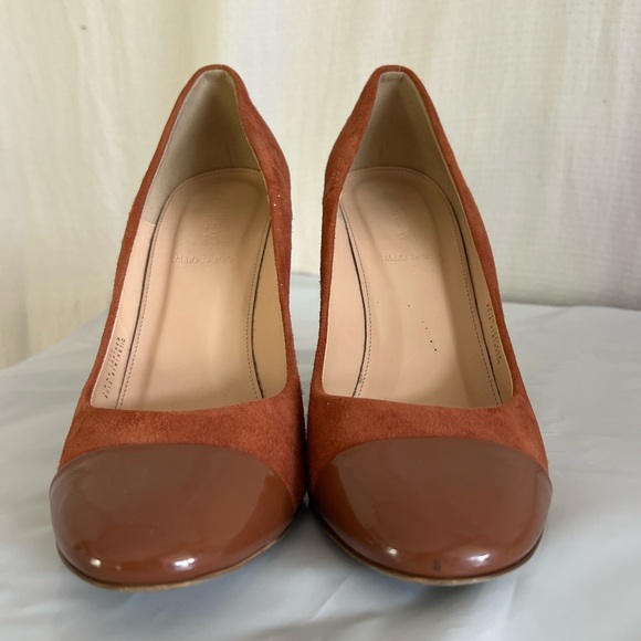 J Crew Made in Italy Suede Round Toe Heels - Picture 7 of 11